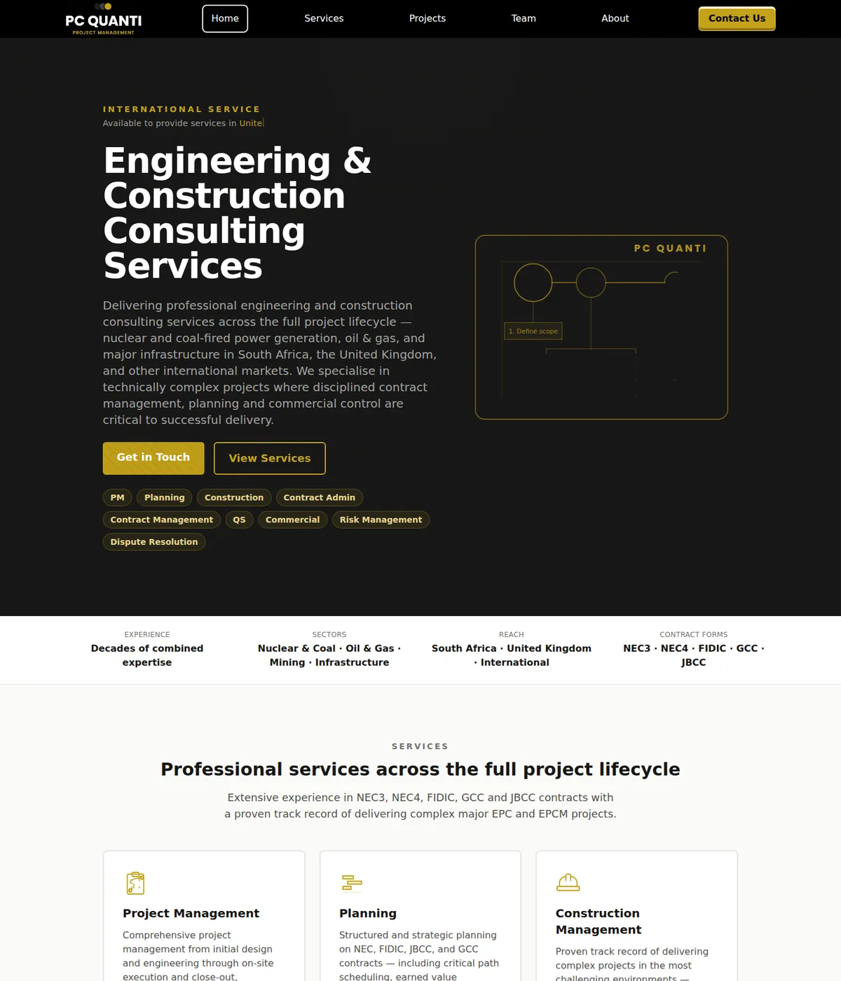 PC Quanti website preview