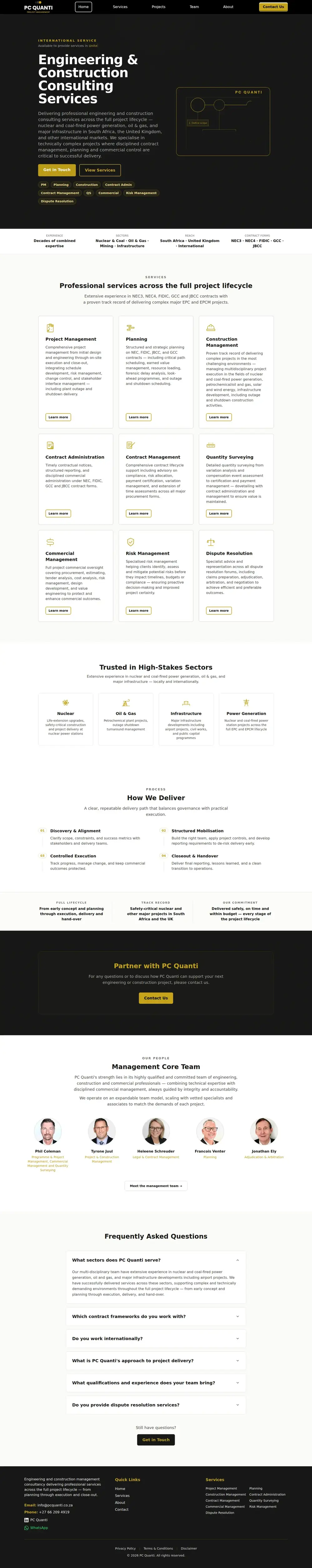 PC Quanti website preview